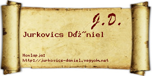 Jurkovics Dániel névjegykártya