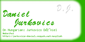 daniel jurkovics business card